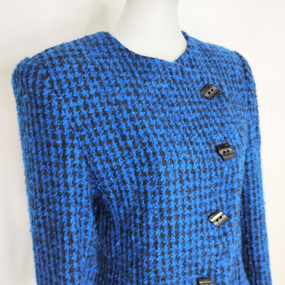 VINTAGE HERRINGBONE BOUCLE JACKET - Picture 4 of 11